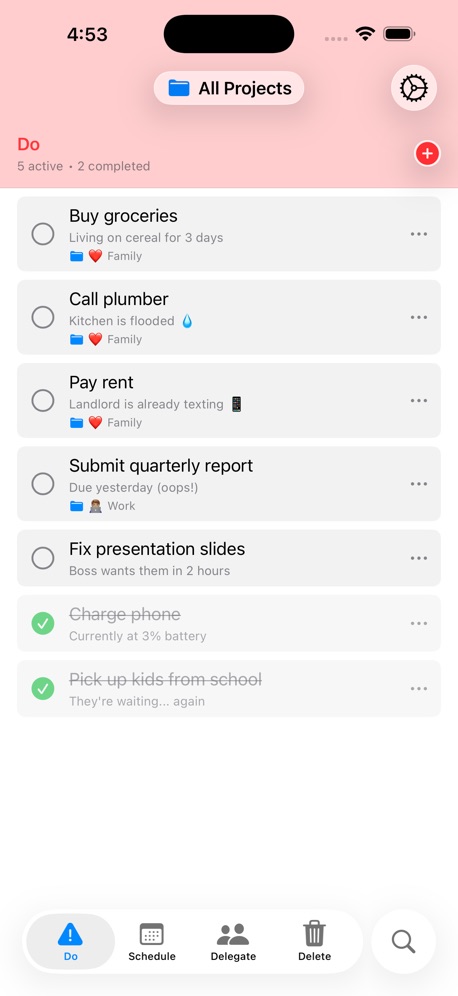 (nothing) To Do screenshot 1