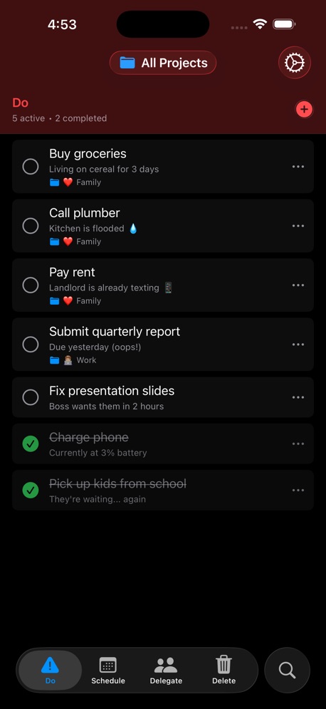 (nothing) To Do screenshot 2