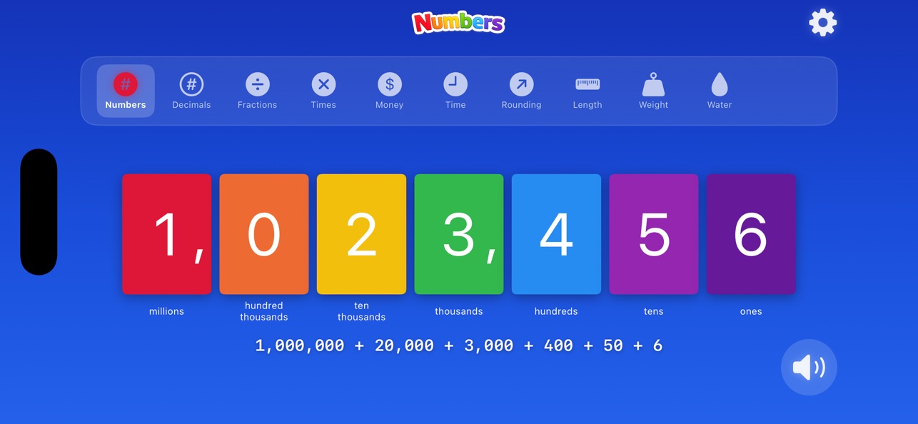 Numbers - Place Value Chart screenshot 1