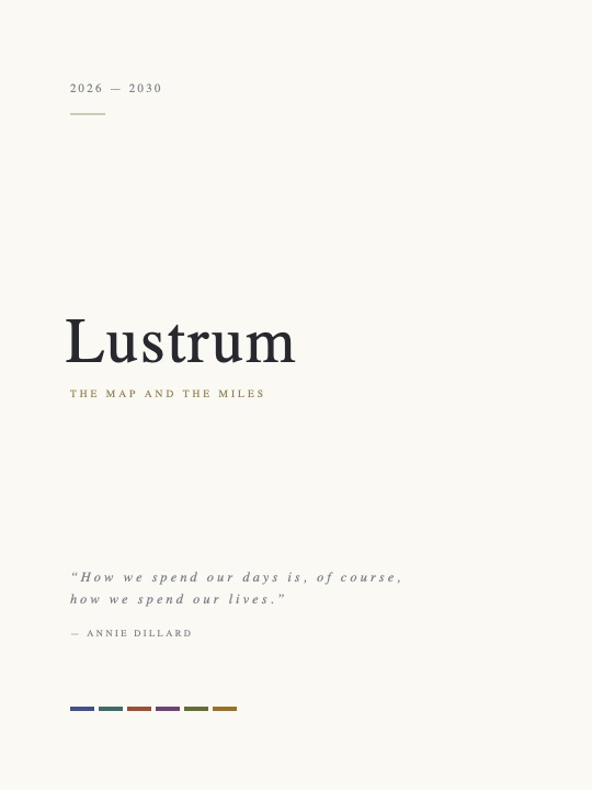 The Lustrum connected planning system open on a tablet
